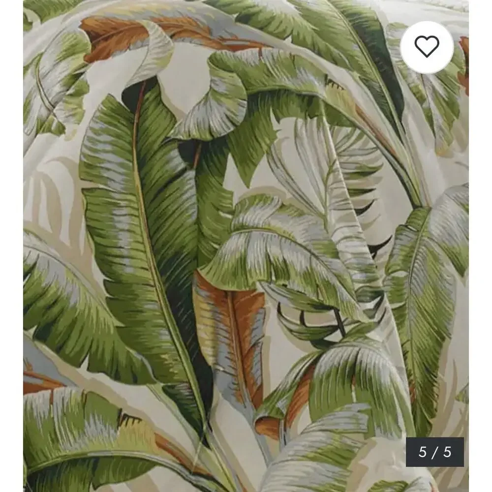 Tommy Bahama 3-Pce King Duvet Cover Set- Botanical - Palmiers Green Tropical
